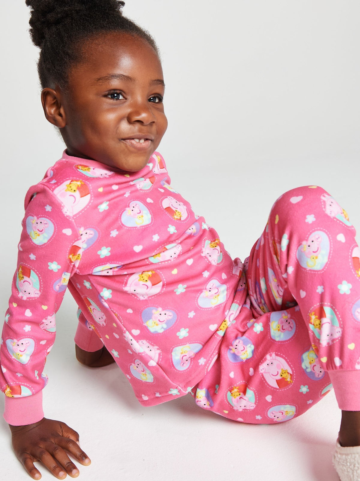 Brand Threads Pink Peppa Pig Fleece Twosie Pyjamas Set - image 1