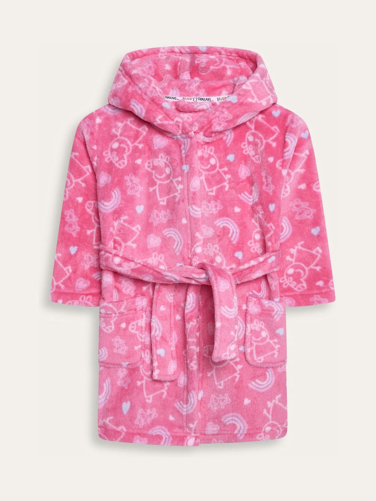 Brand Threads Pink Peppa Pig Fleece Robe - image 7