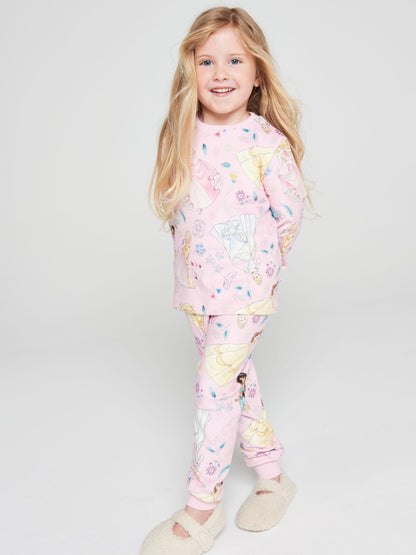 Brand Threads Pink Princess Fleece Twosie Pyjama Set - image 2