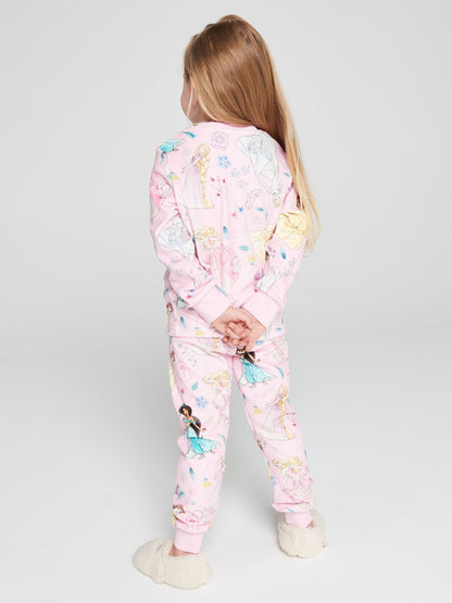 Brand Threads Pink Princess Fleece Twosie Pyjama Set - image 6