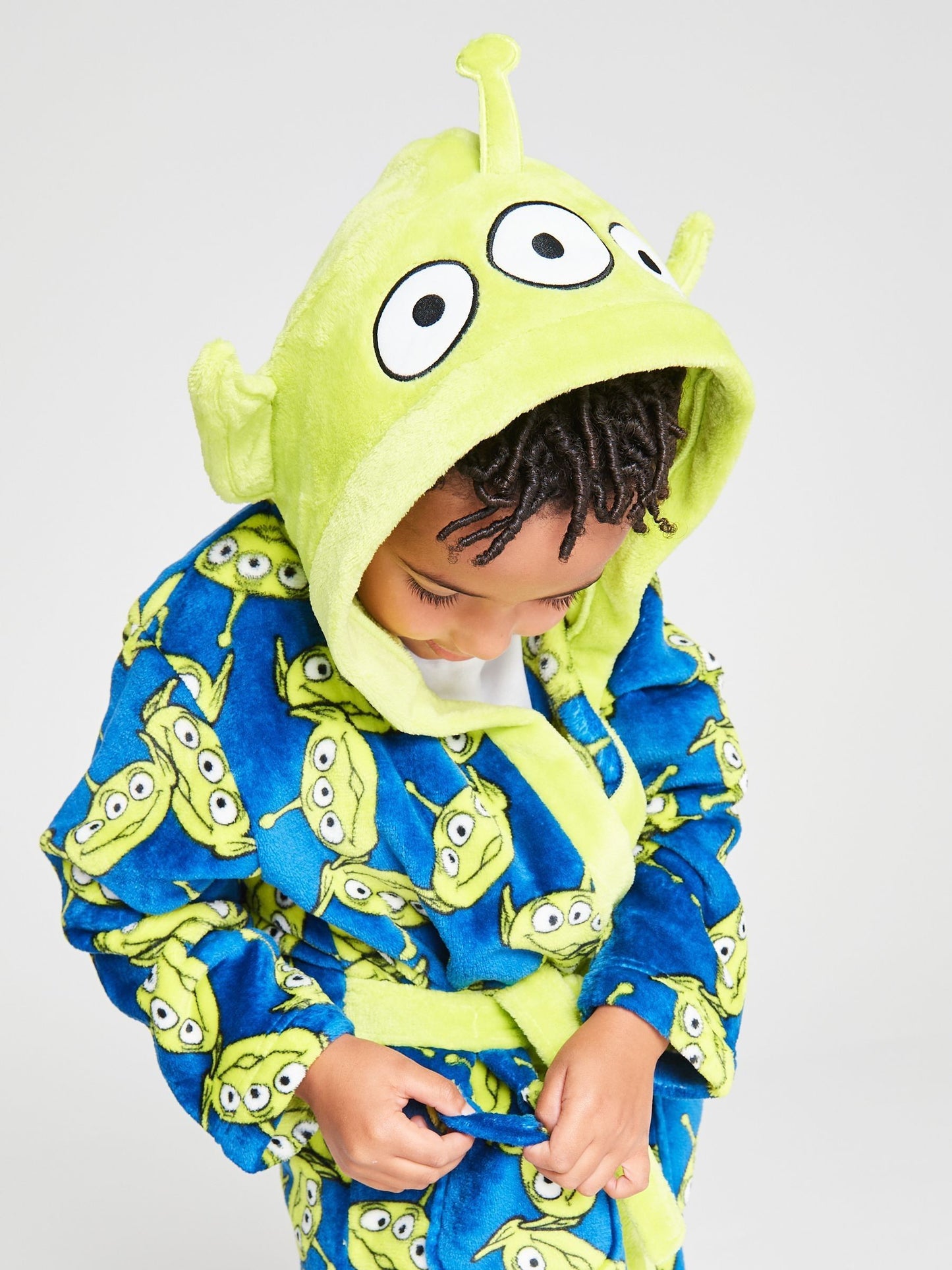 Dsiney Kidz - Brand Threads Green Toy Story Aliens Fleece Robe image 1