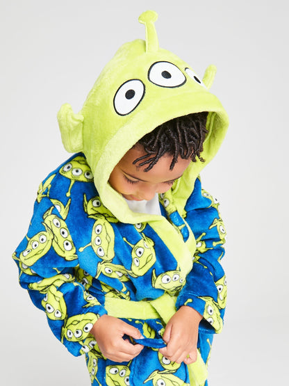 Dsiney Kidz - Brand Threads Green Toy Story Aliens Fleece Robe image 1