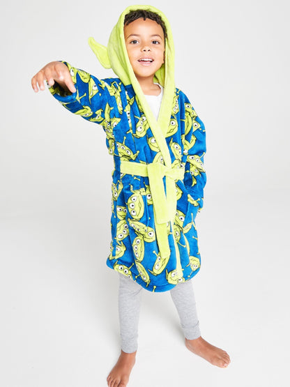 Dsiney Kidz - Brand Threads Green Toy Story Aliens Fleece Robe image 2