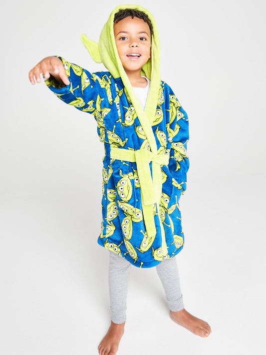 Dsiney Kidz - Brand Threads Green Toy Story Aliens Fleece Robe image 2