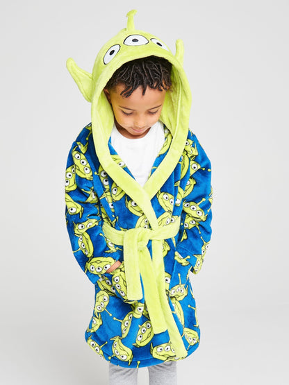 Dsiney Kidz - Brand Threads Green Toy Story Aliens Fleece Robe image 4