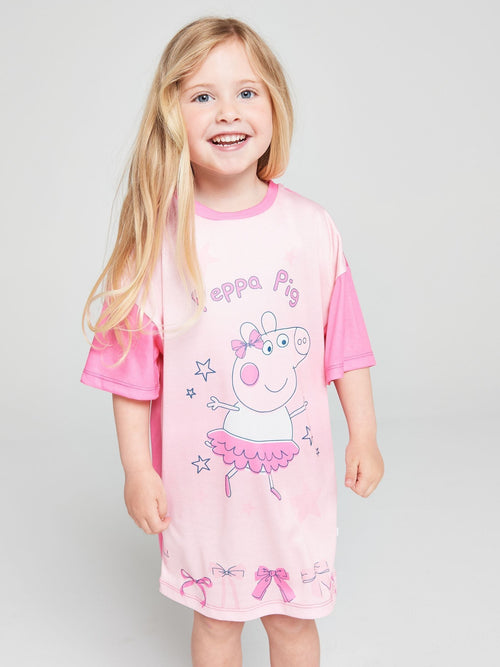Brand Threads Pink Peppa Pig Nightie - image 1