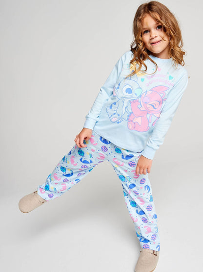 Brand Threads Blue Lilo & Stitch Pyjamas Set - image 2