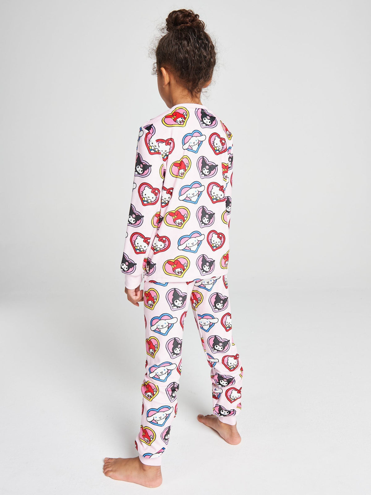 Brand Threads Pink Hello Kitty Fleece Twosie Pyjamas Set - image 3