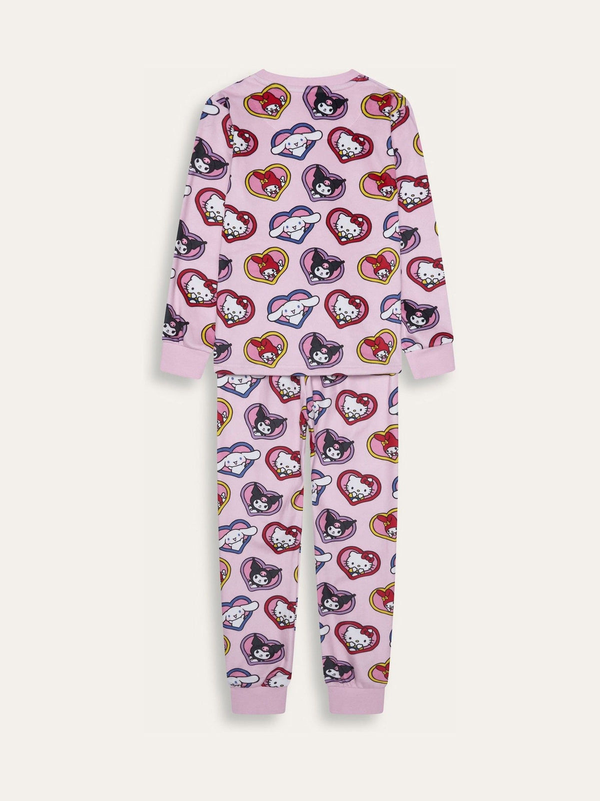 Brand Threads Pink Hello Kitty Fleece Twosie Pyjamas Set - image 8