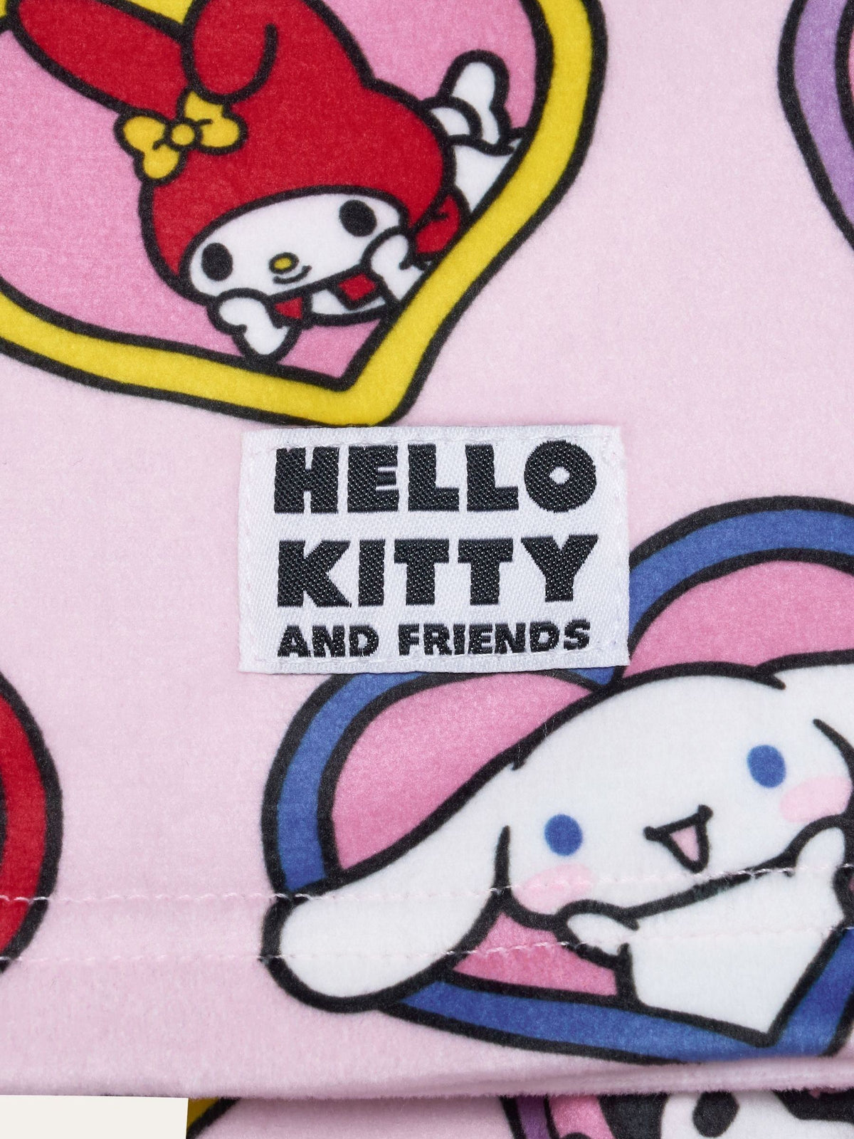 Brand Threads Pink Hello Kitty Fleece Twosie Pyjamas Set - image 9