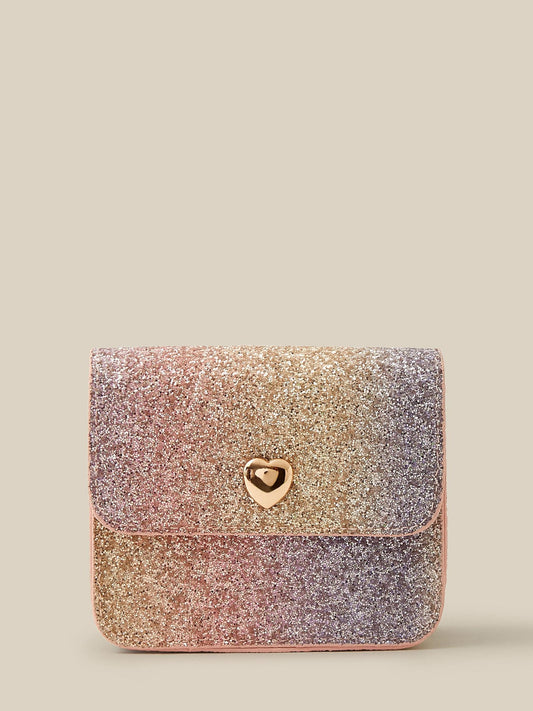 Monsoon Pink Ombré Glitter Cross-Body Bag - image 1