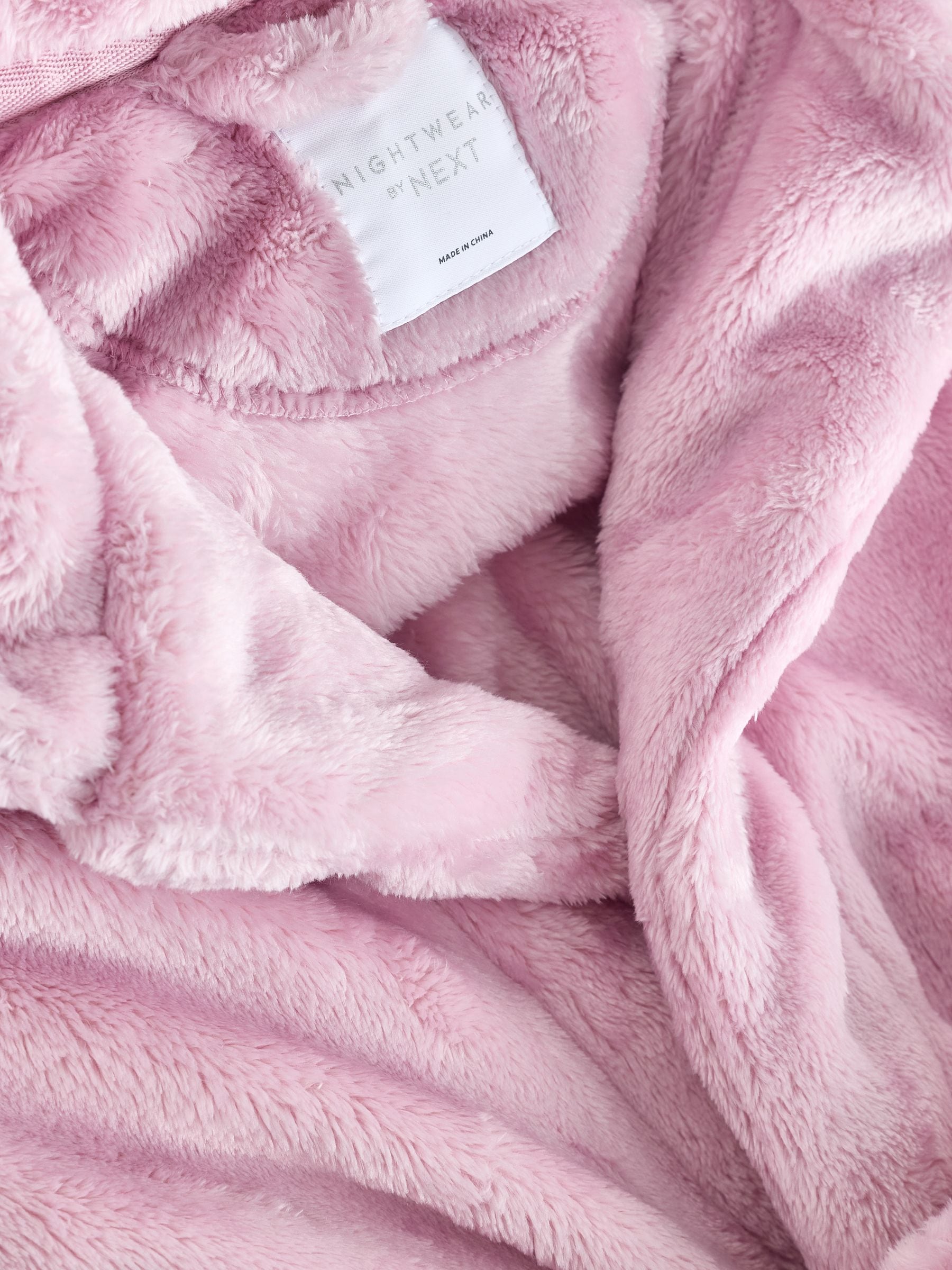 Pink Soft Touch Fleece Dressing Gown (9mths-16yrs) image 8