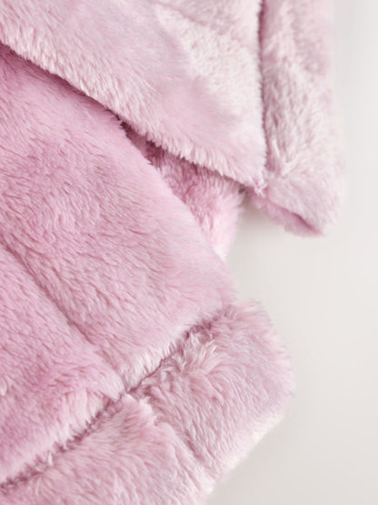 Pink Soft Touch Fleece Dressing Gown (9mths-16yrs) image 9