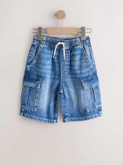 Dsiney Kidz - Blue Cargo Shorts (3-16yrs) image 1
