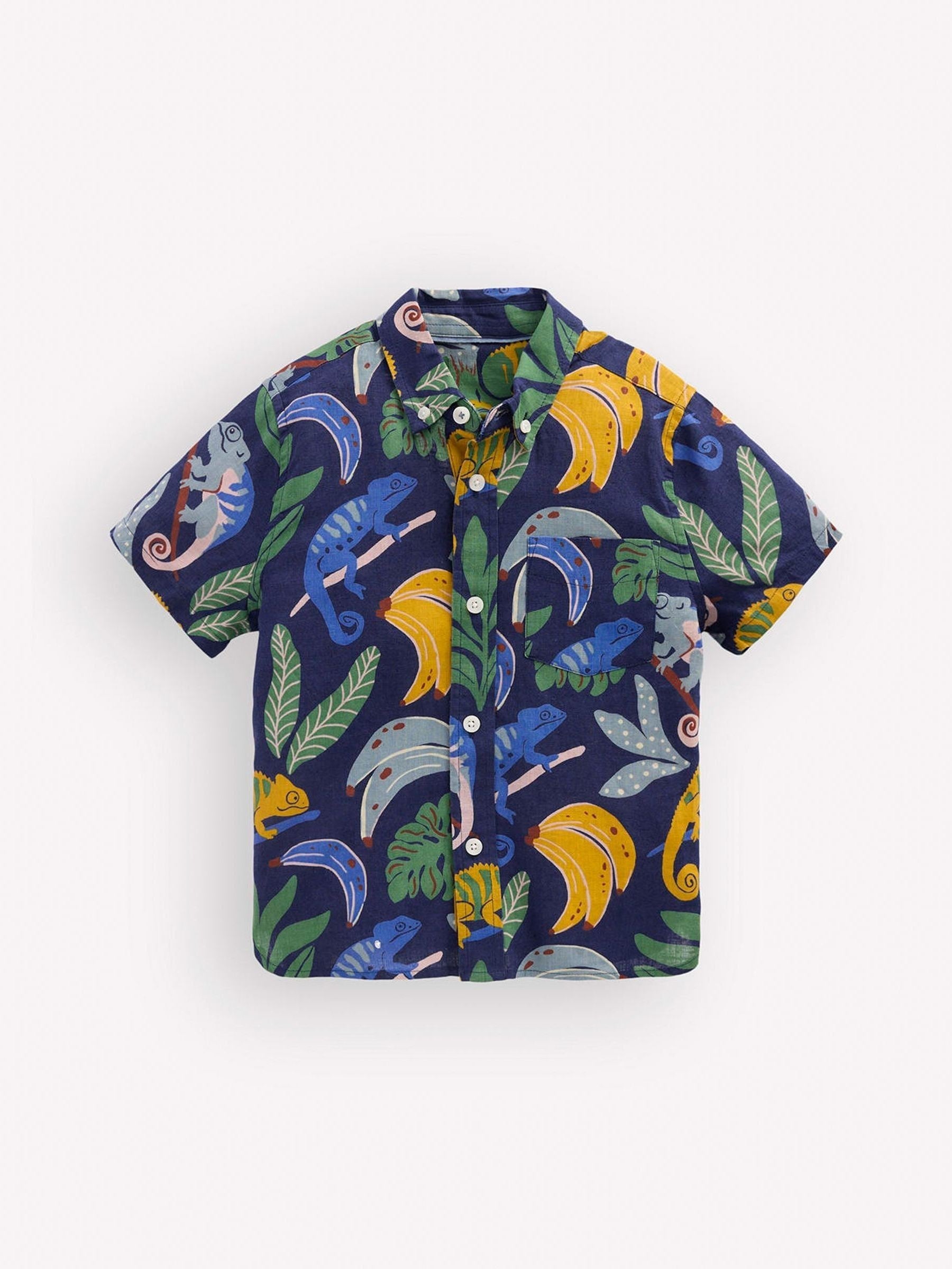 Dsiney Kidz - Boden Cream Cotton Linen Shirt image 1