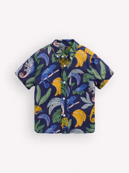 Dsiney Kidz - Boden Cream Cotton Linen Shirt image 1