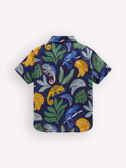 Dsiney Kidz - Boden Cream Cotton Linen Shirt image 2
