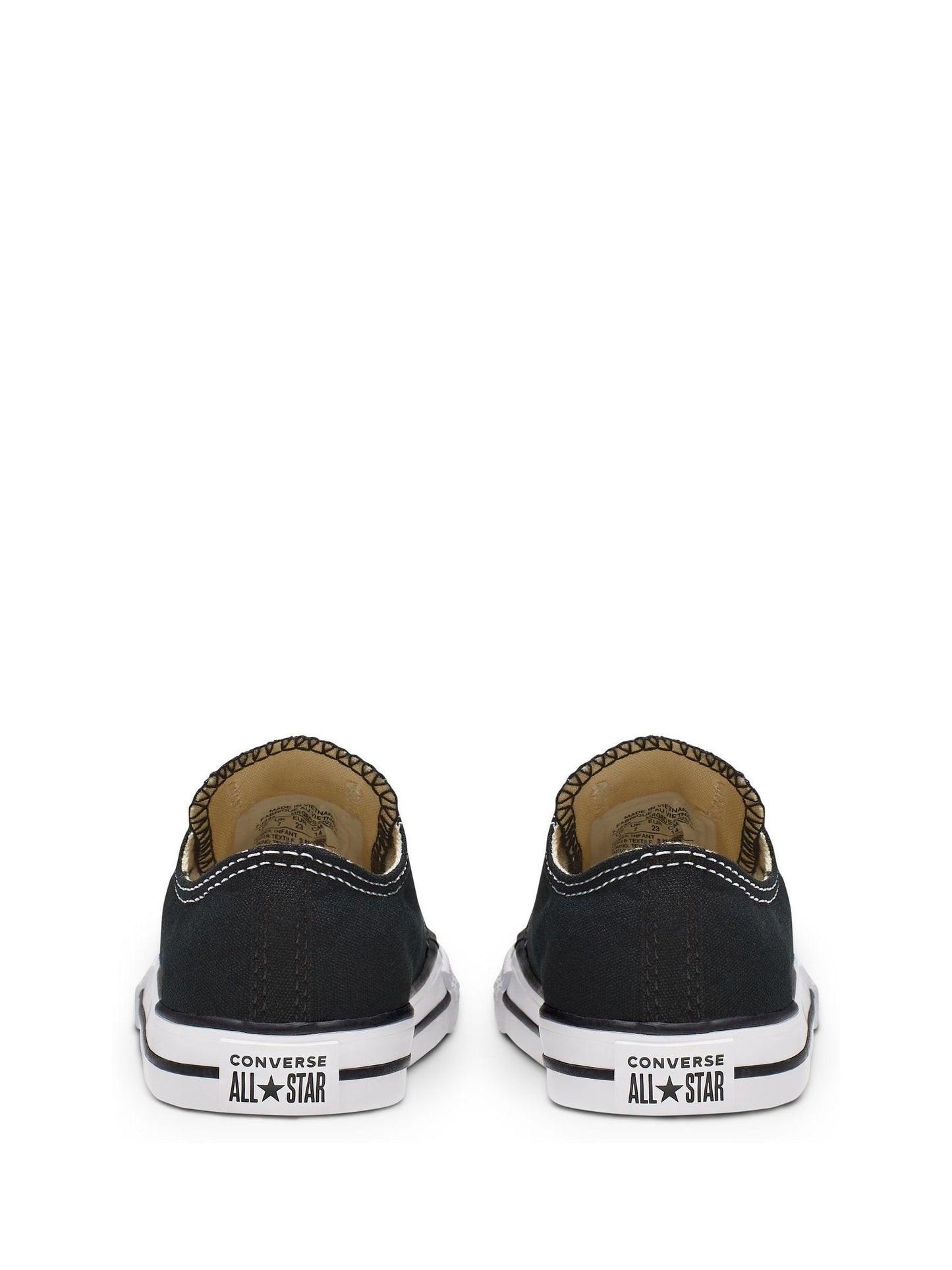 Converse Black Lace Up Chuck Taylor All Star Infant Trainers image 4