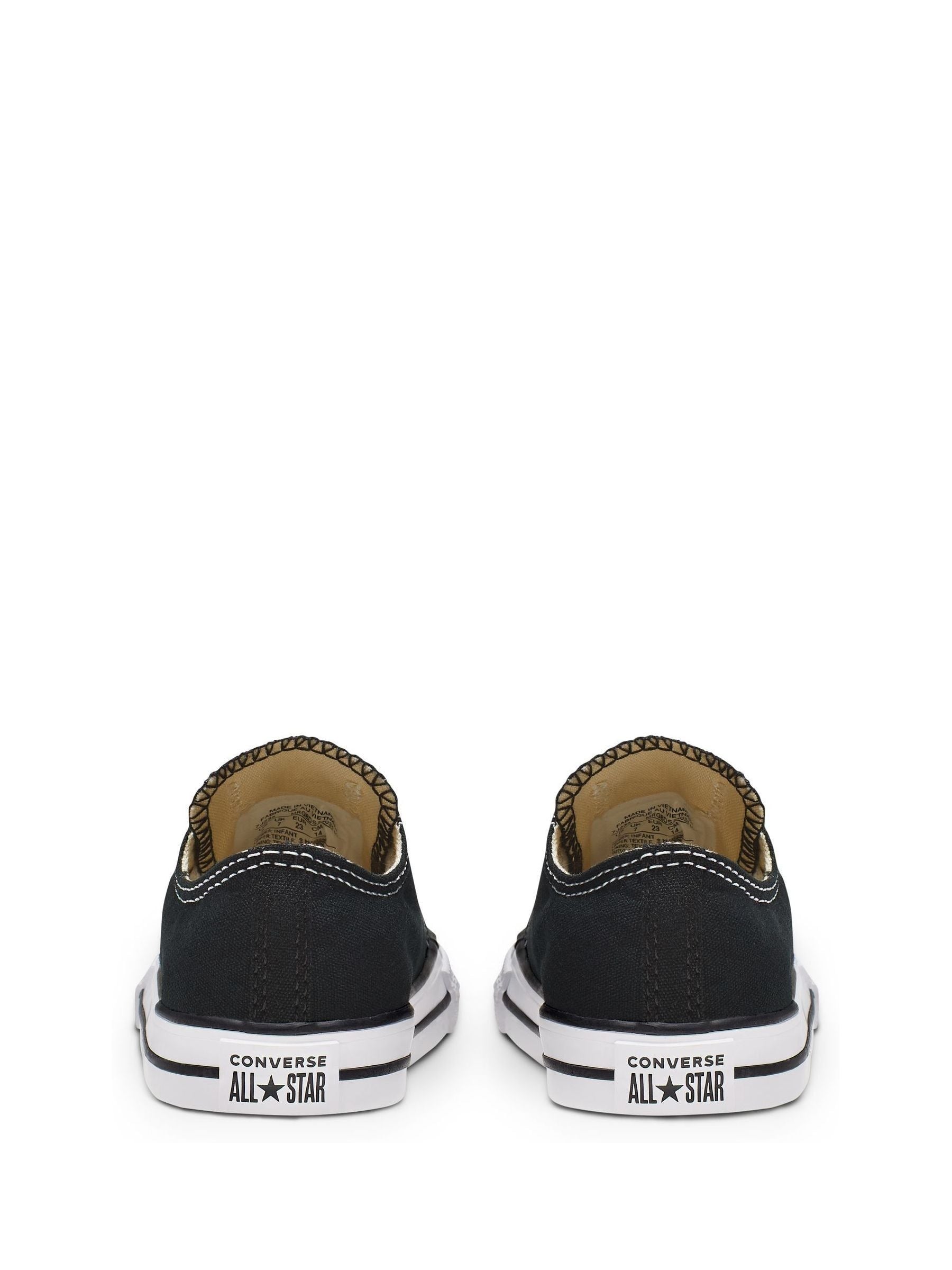 Converse Black Lace Up Chuck Taylor All Star Infant Trainers image 4
