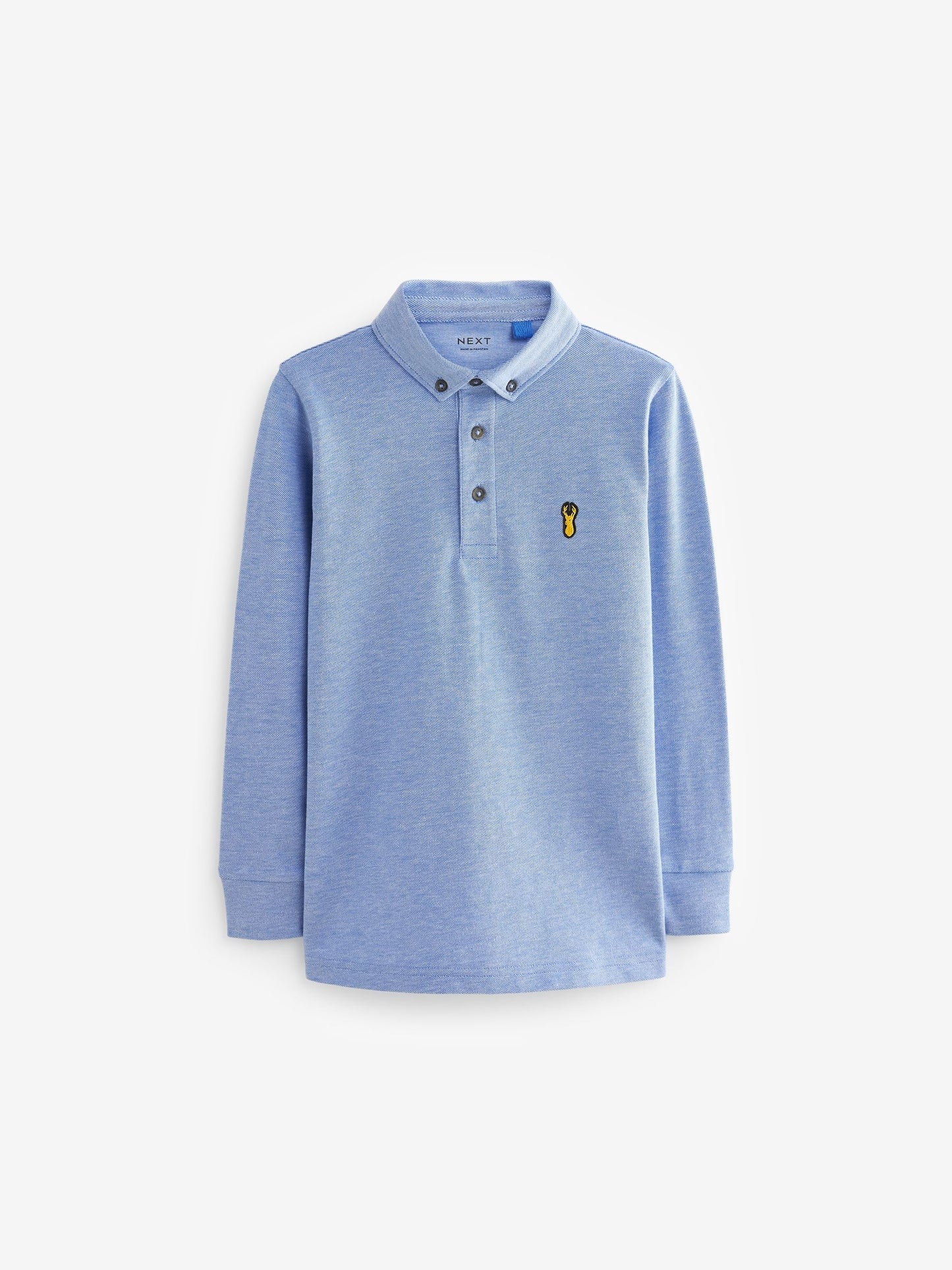 Dsiney Kidz - Blue Long Sleeve Polo Shirt (3-16yrs) image 1