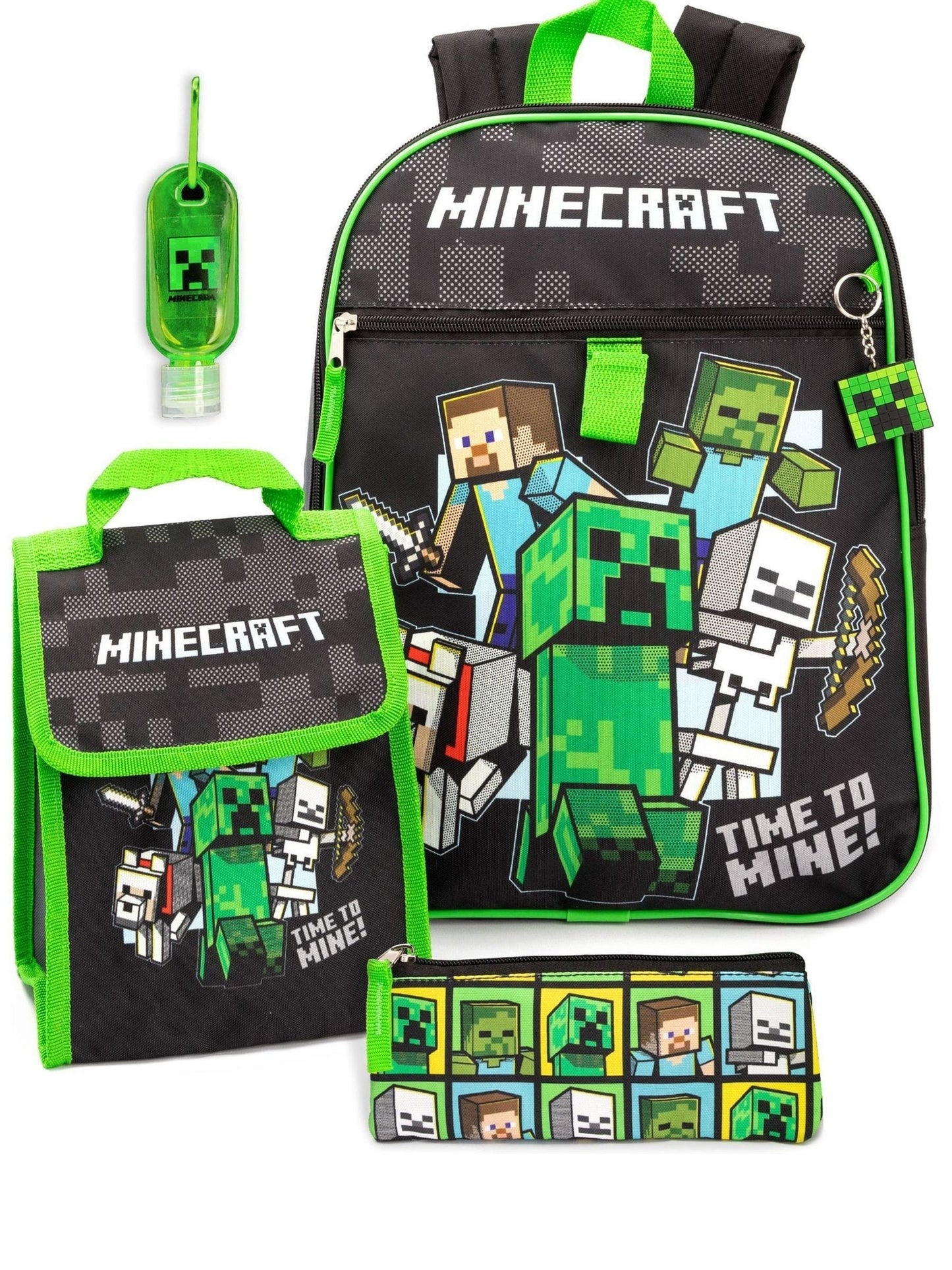 Vanilla Underground Black Minecraft Backpack Set image 1
