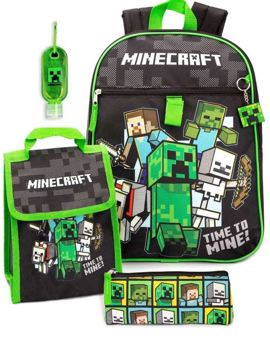 Vanilla Underground Black Minecraft Backpack Set image 1
