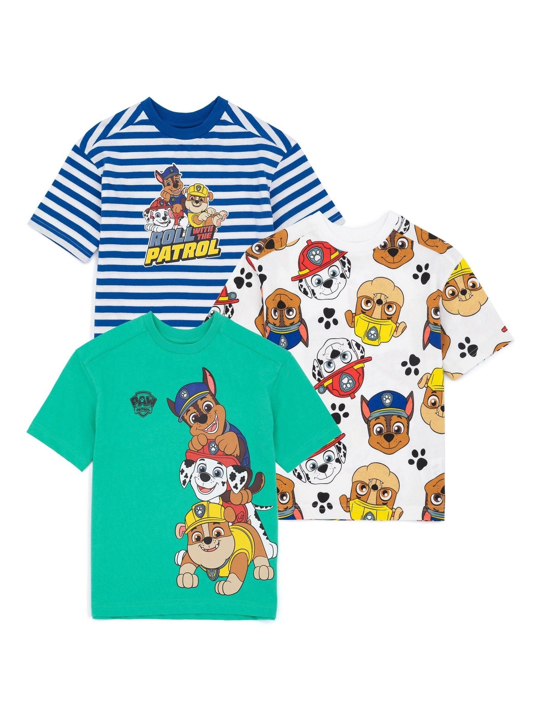 Vanilla Underground Brown Paw Patrol T-Shirts 3 Pack image 1