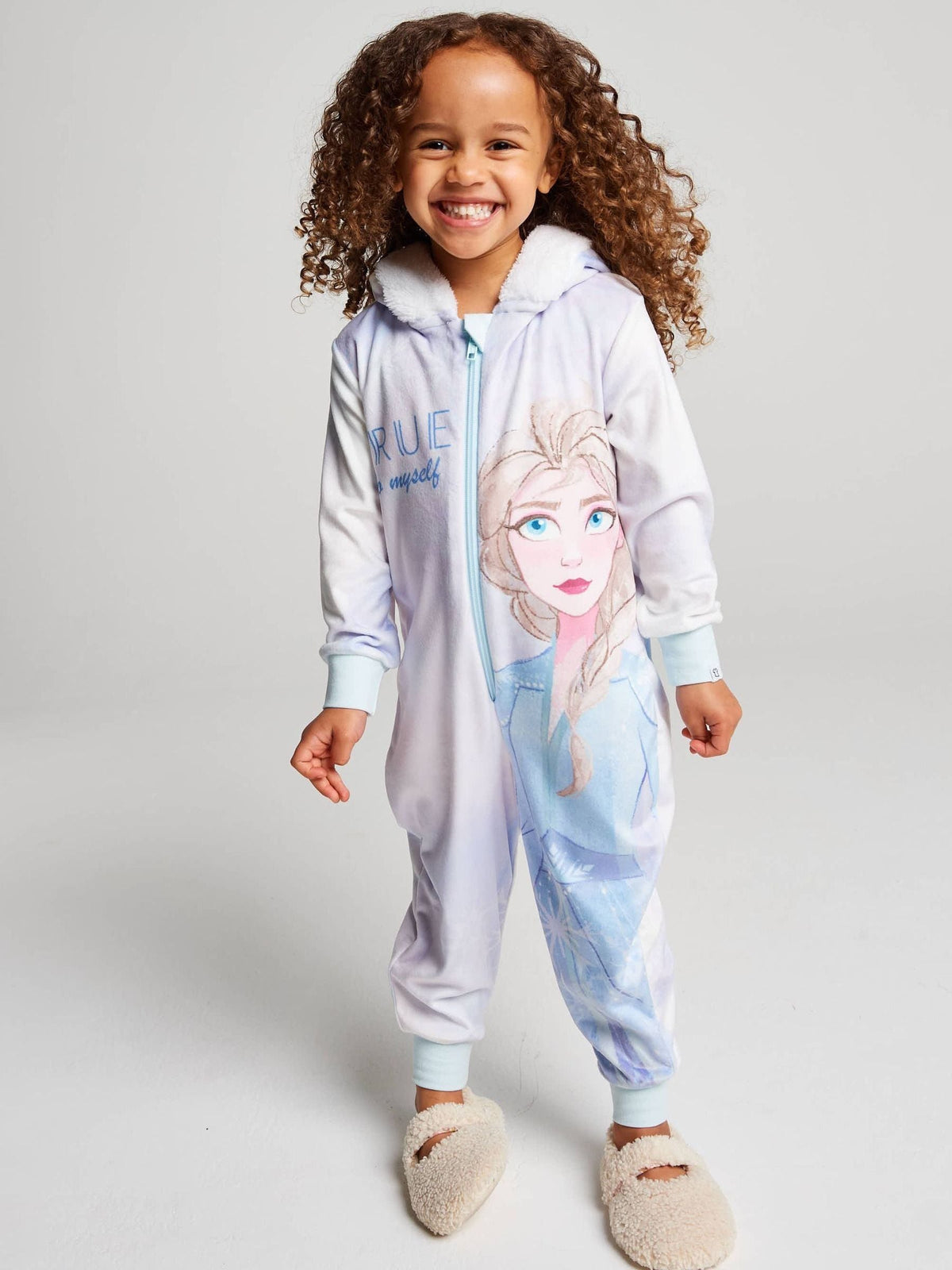 Brand Threads Blue Frozen Fleece All-In-One - image 1