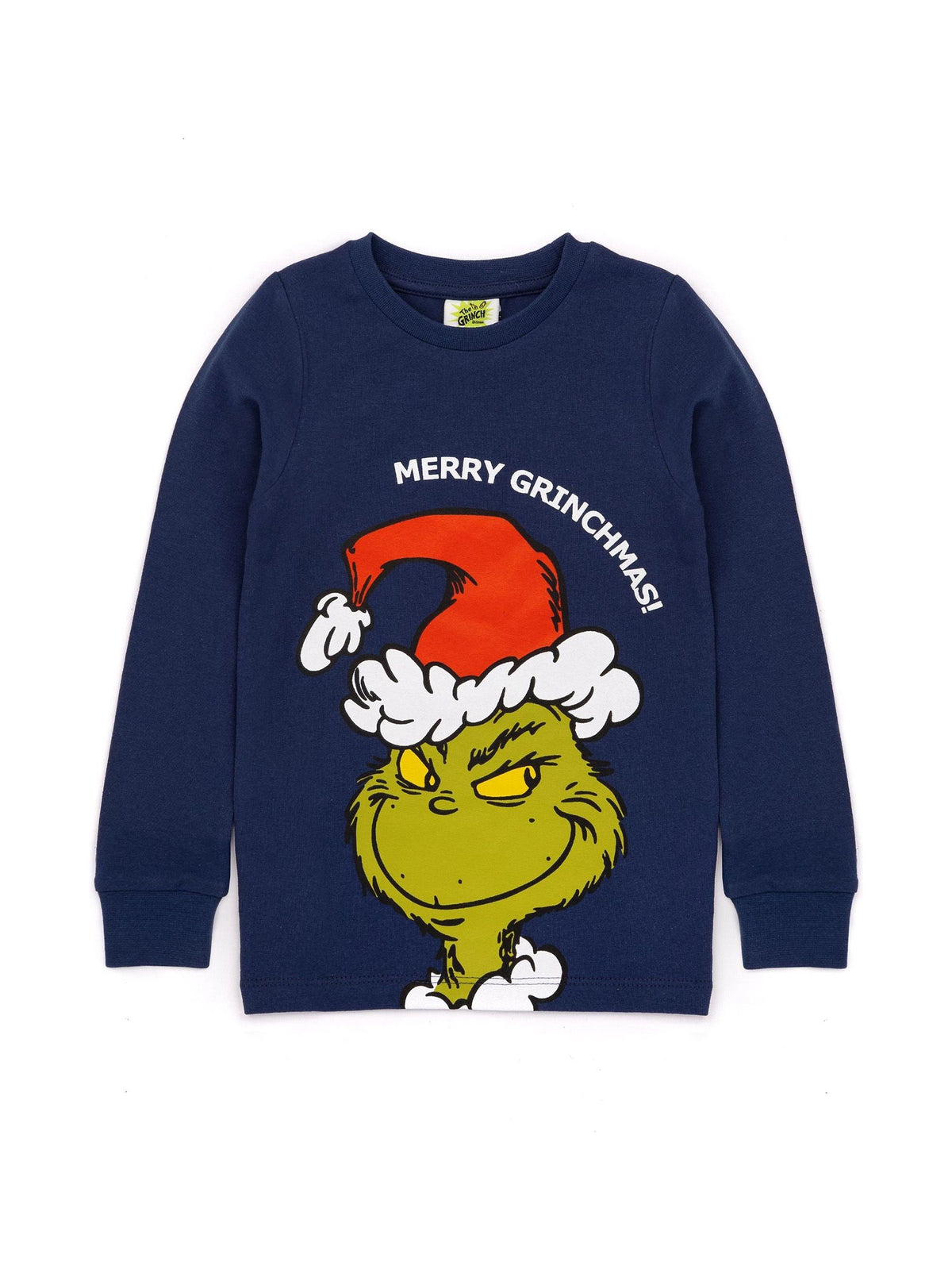 Vanilla Underground Blue The Grinch Matching Family Christmas 100% Cotton Long Pyjamas - image 3