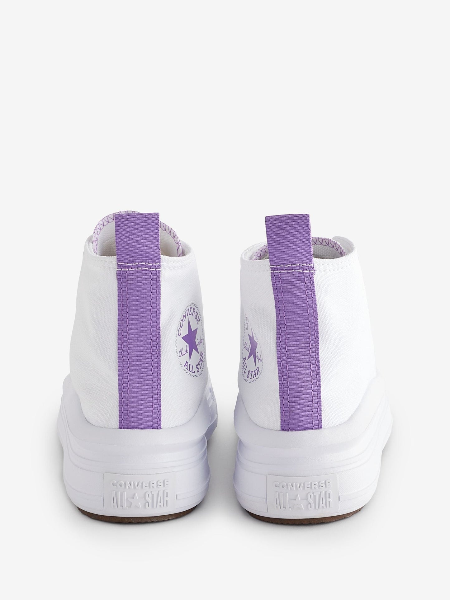 Converse White/Purple Move Platform High Top Junior Trainers image 5