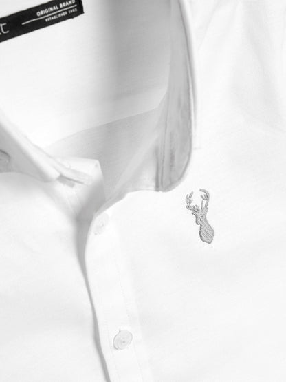 Dsiney Kidz - White Logo Short Sleeve Cotton Rich Oxford Shirt (3-16yrs) image 5