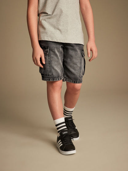 Dsiney Kidz - Grey Cargo Shorts (3-16yrs) image 1
