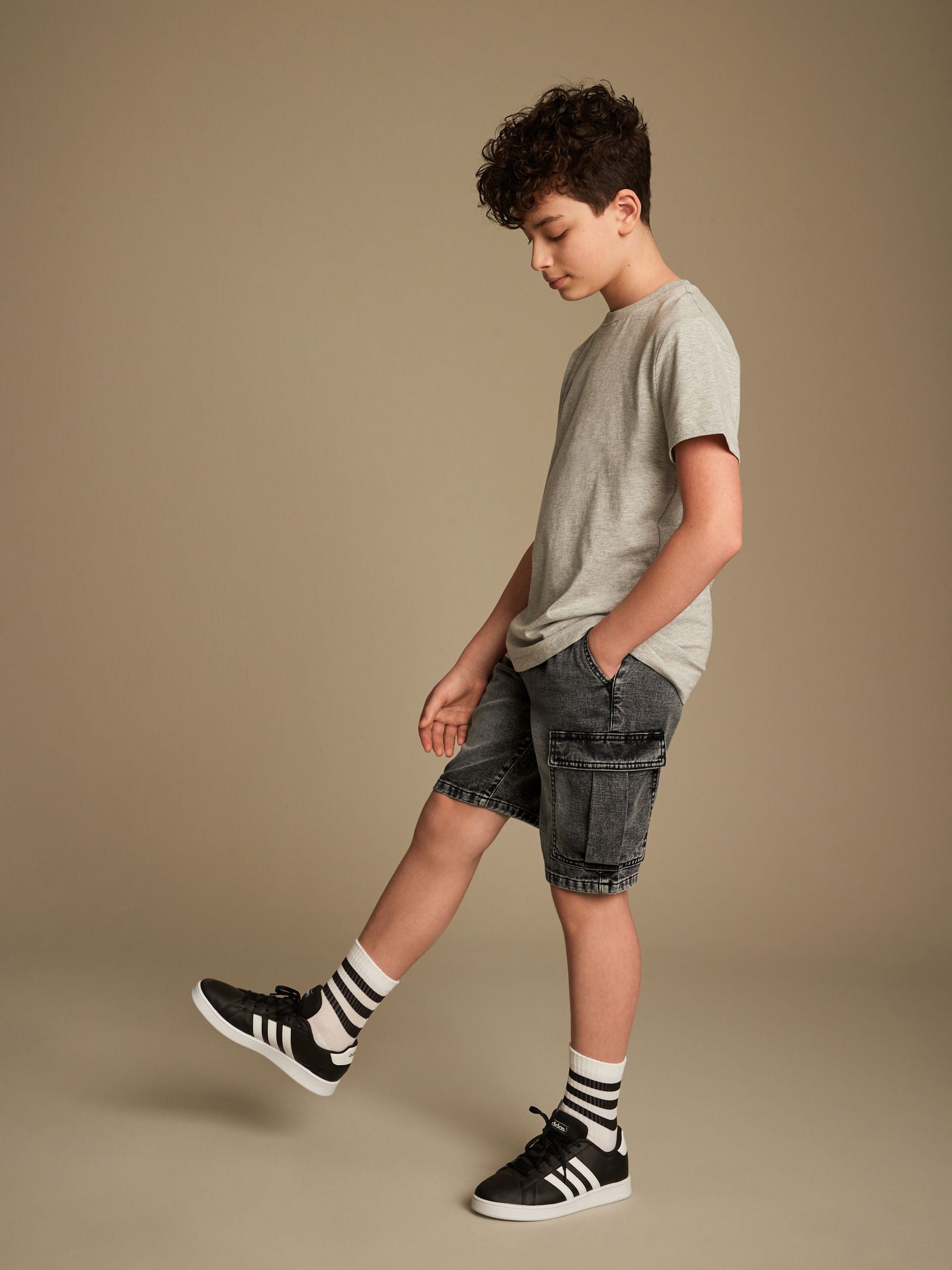 Dsiney Kidz - Grey Cargo Shorts (3-16yrs) image 2