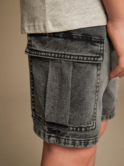 Dsiney Kidz - Grey Cargo Shorts (3-16yrs) image 4