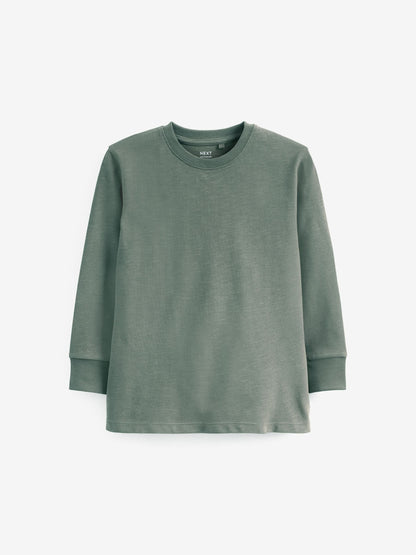 Green Mineral Regular Fit Long Sleeve Cosy T-Shirt (3-16yrs) image 1