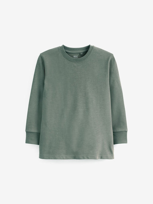 Green Mineral Regular Fit Long Sleeve Cosy T-Shirt (3-16yrs) image 1