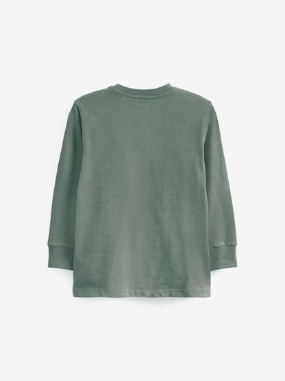 Green Mineral Regular Fit Long Sleeve Cosy T-Shirt (3-16yrs) image 2
