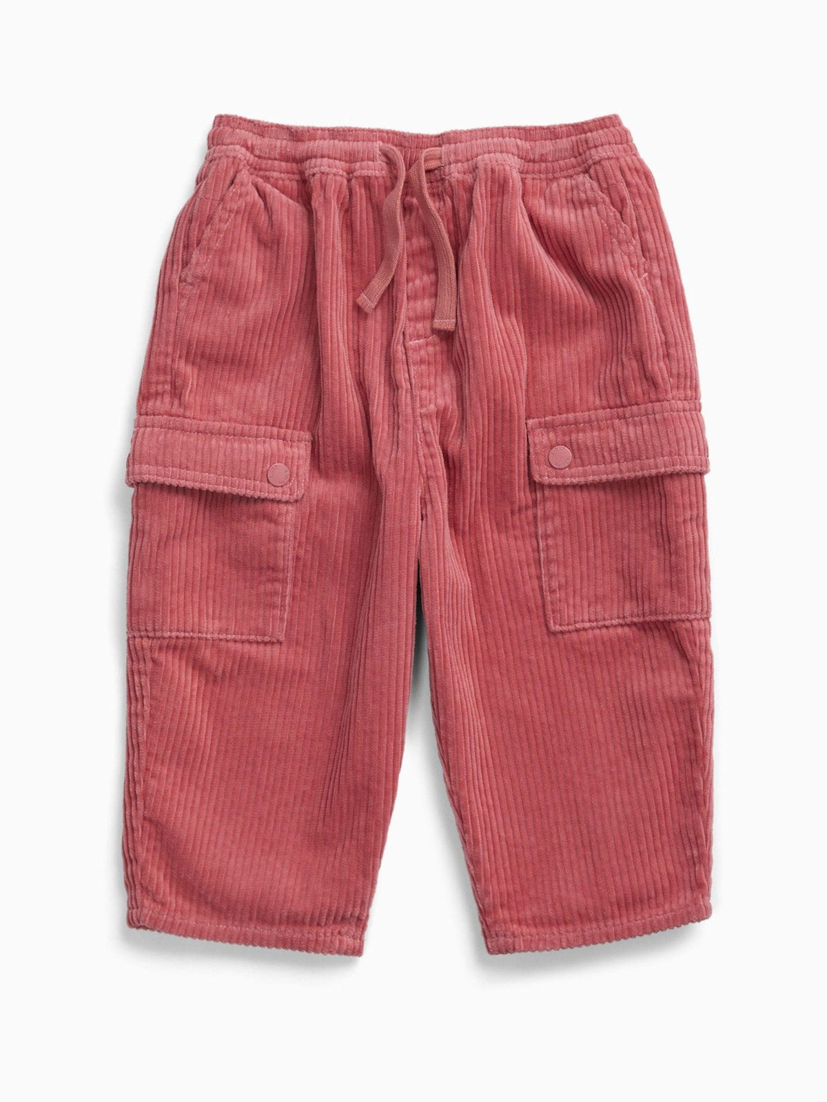 KIDLY by MORI Pink Barrel Leg Corduroy Trousers - image 1