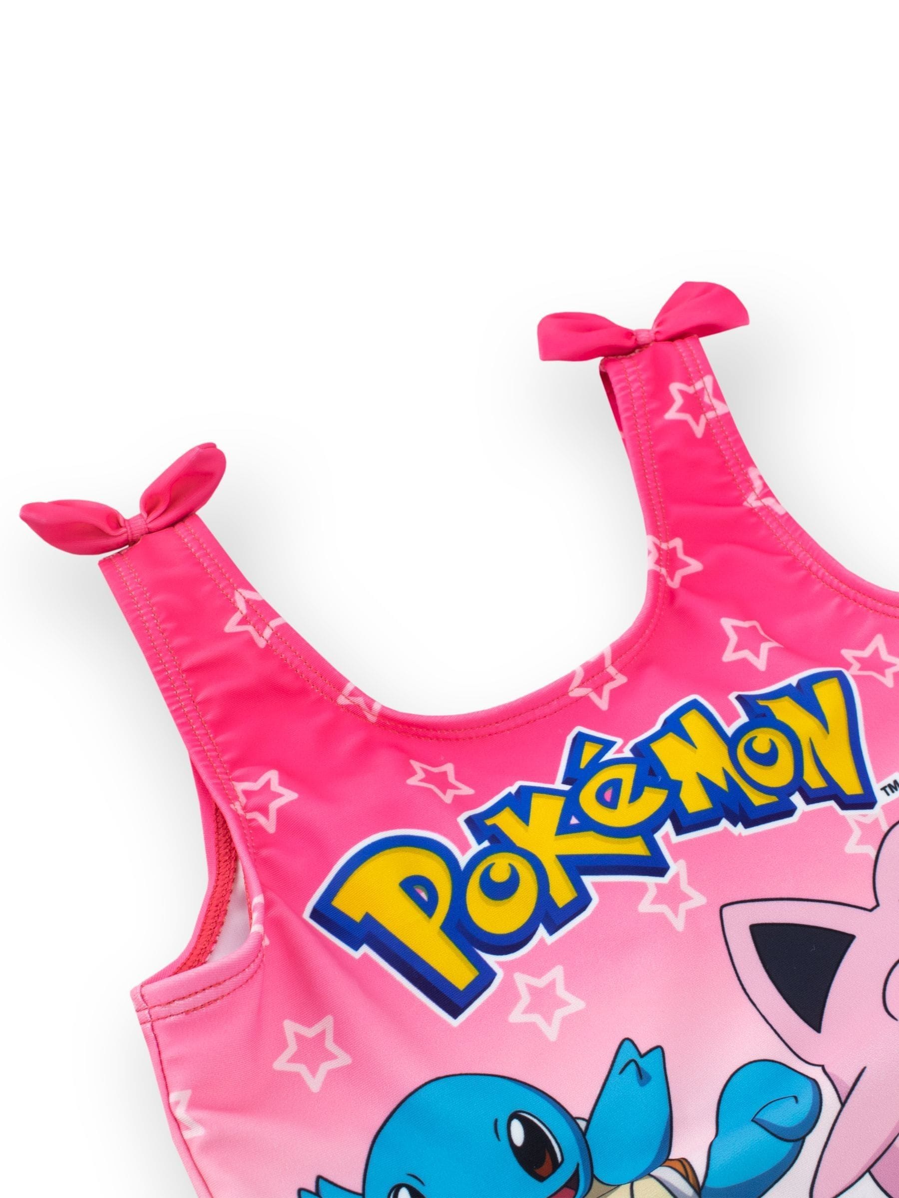 Character Pink Pokemon Girls Printed Tie Swimsuit image 4