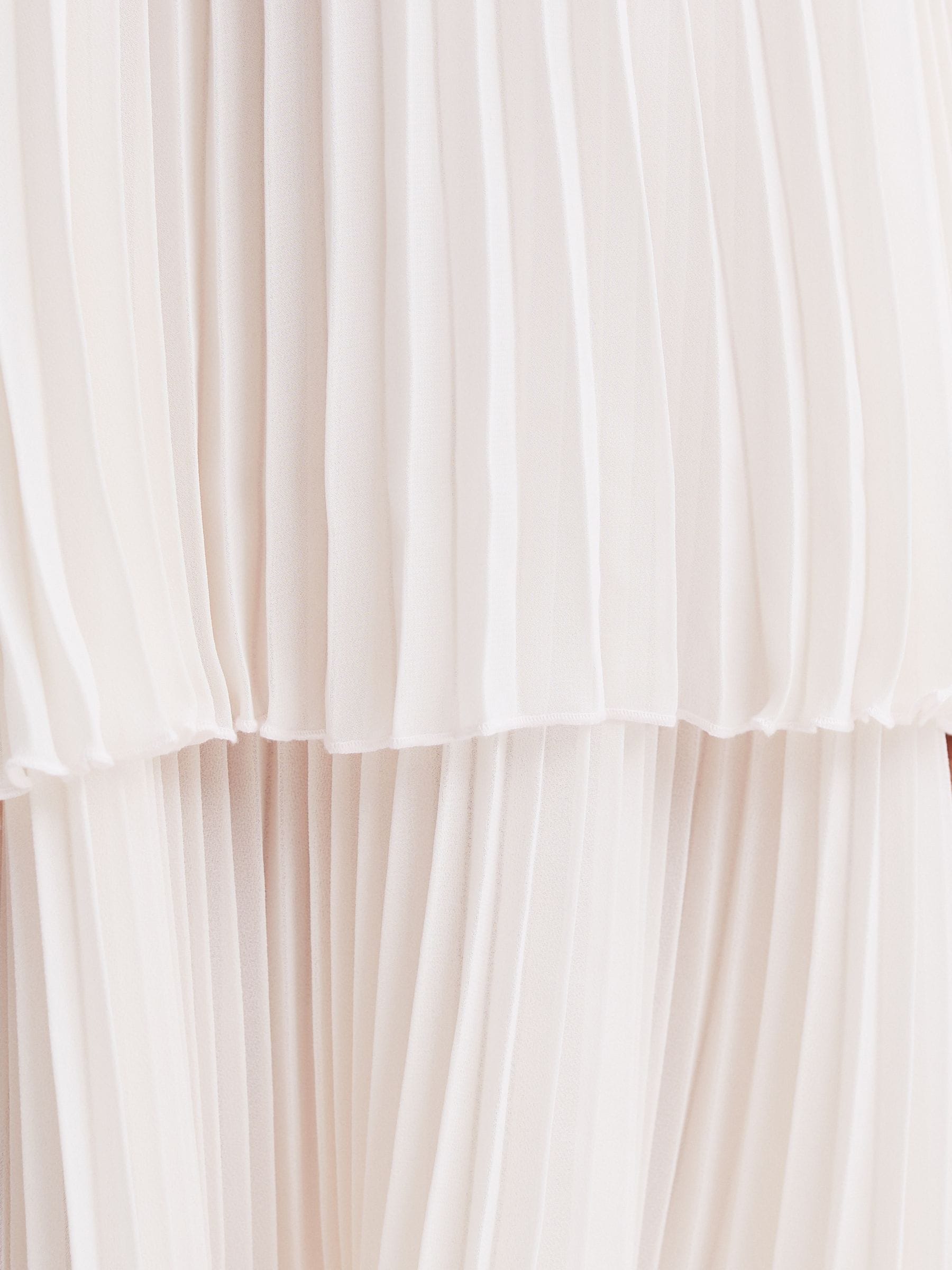 Dsiney Kidz - Reiss Ivory Nadia 4-9 yrs Pleated Collared Tiered Dress image 5