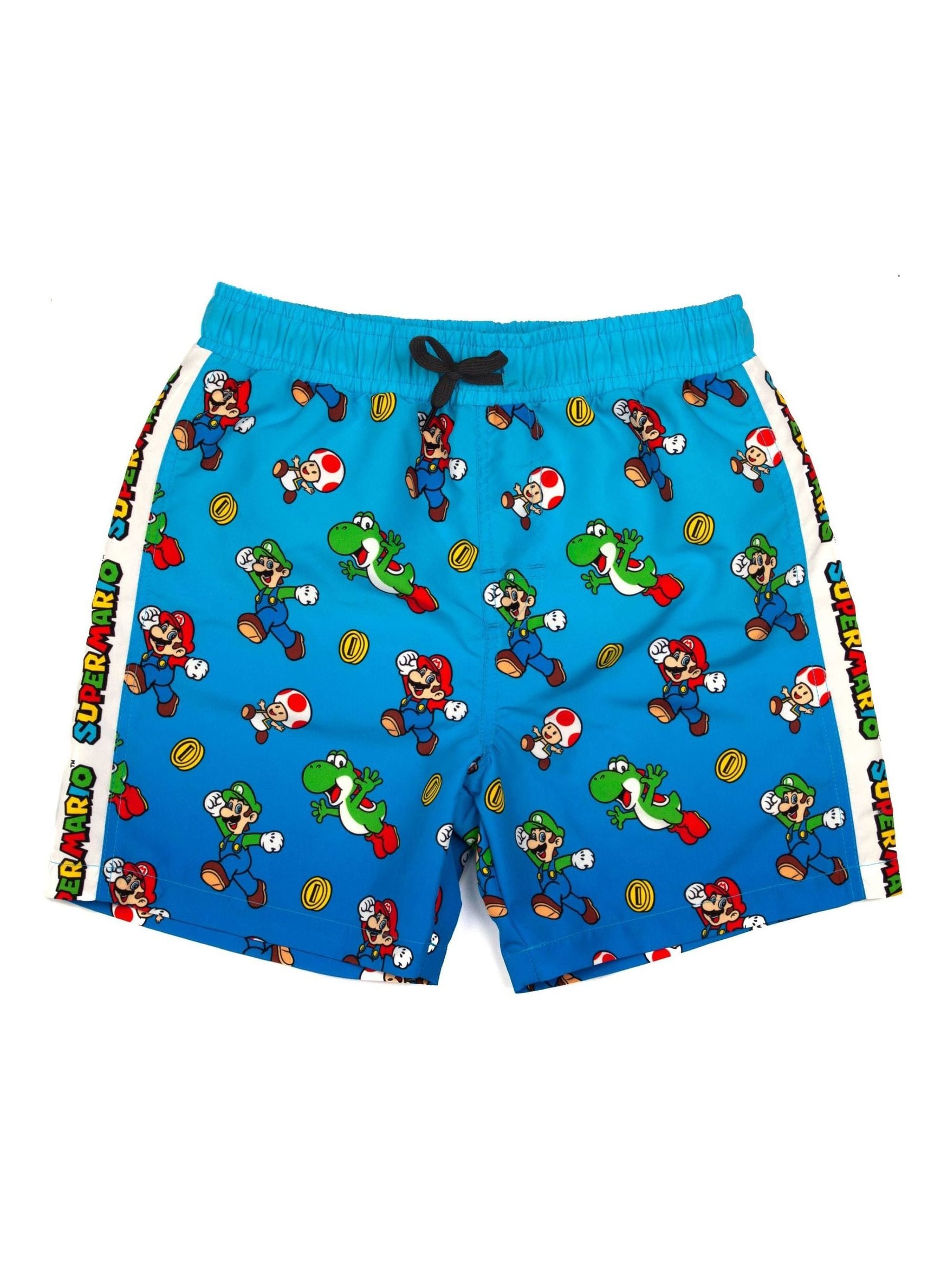 Dsiney Kidz - Vanilla Underground Blue Super Mario Bros Licencing Swim Shorts - Boys image 1