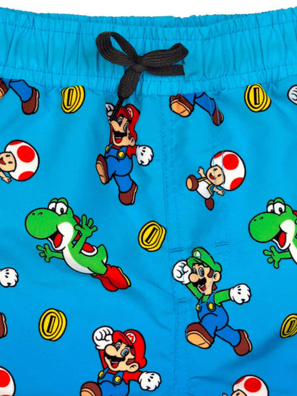 Dsiney Kidz - Vanilla Underground Blue Super Mario Bros Licencing Swim Shorts - Boys image 4