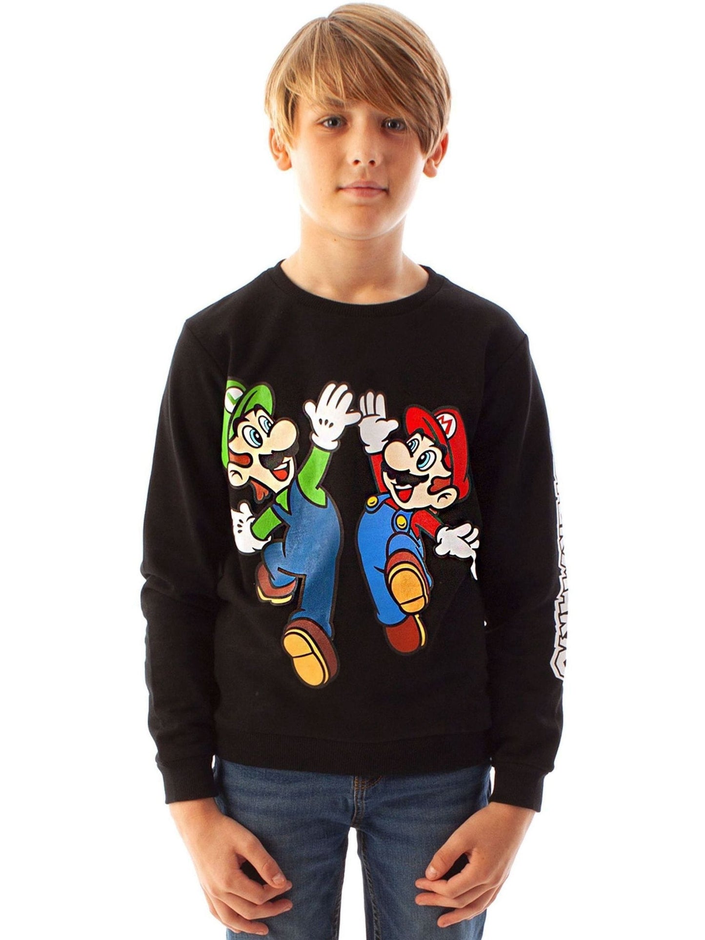 Dsiney Kidz - Vanilla Underground Black Mario Sweatshirt image 1