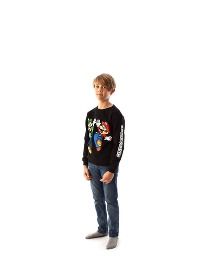 Dsiney Kidz - Vanilla Underground Black Mario Sweatshirt image 2