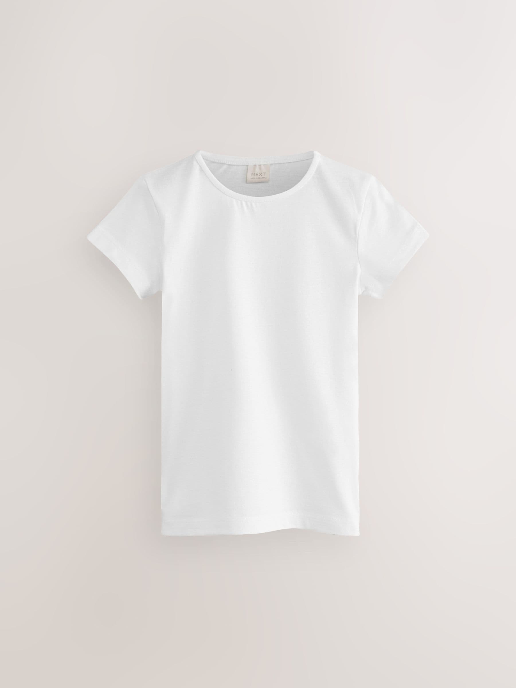 Dsiney Kidz - White 2 Pack 100% Cotton Gym School T-Shirts (3-16yrs) image 4