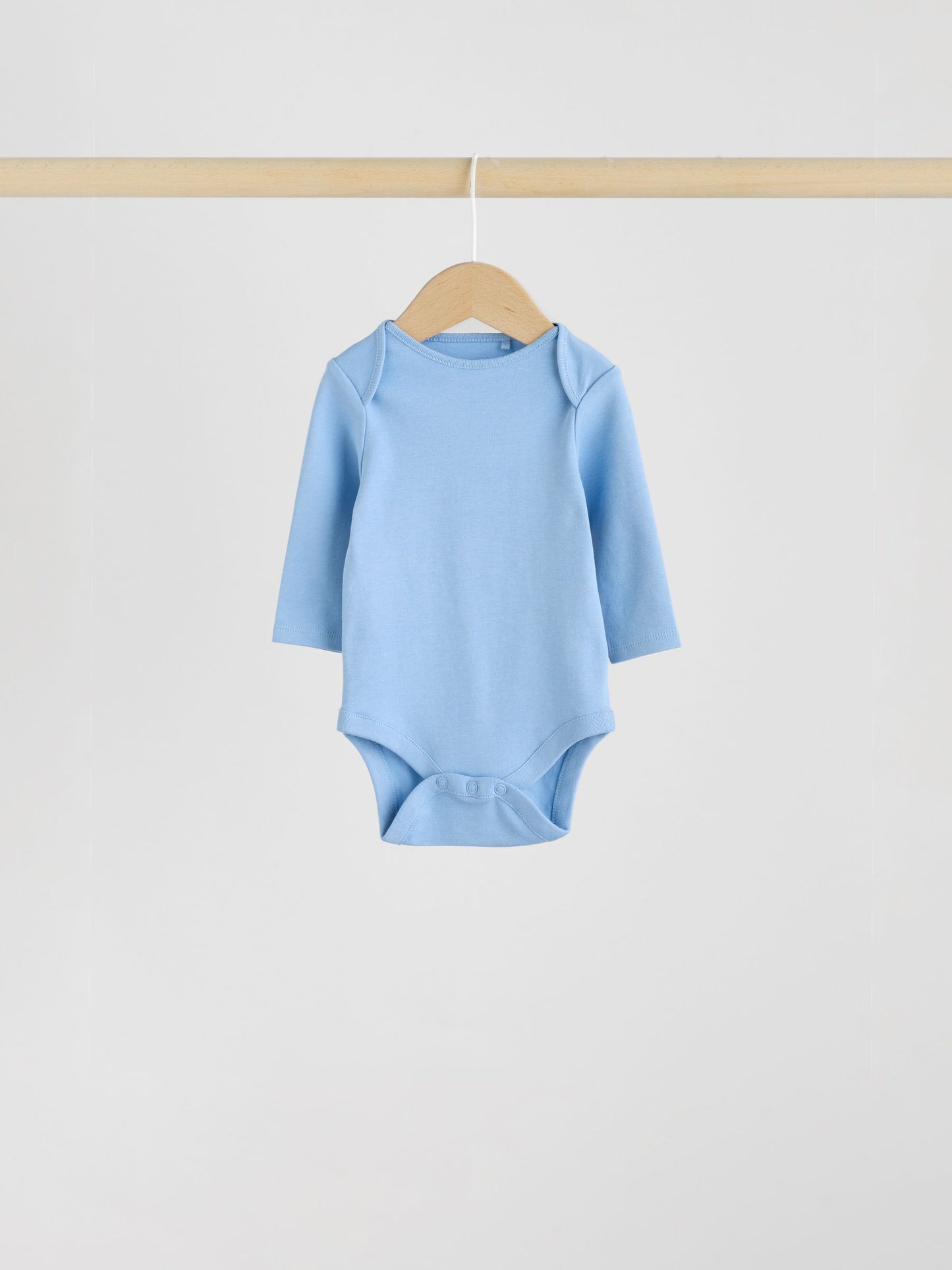 Blue 5 Pack Baby Long Sleeve Bodysuits image 9