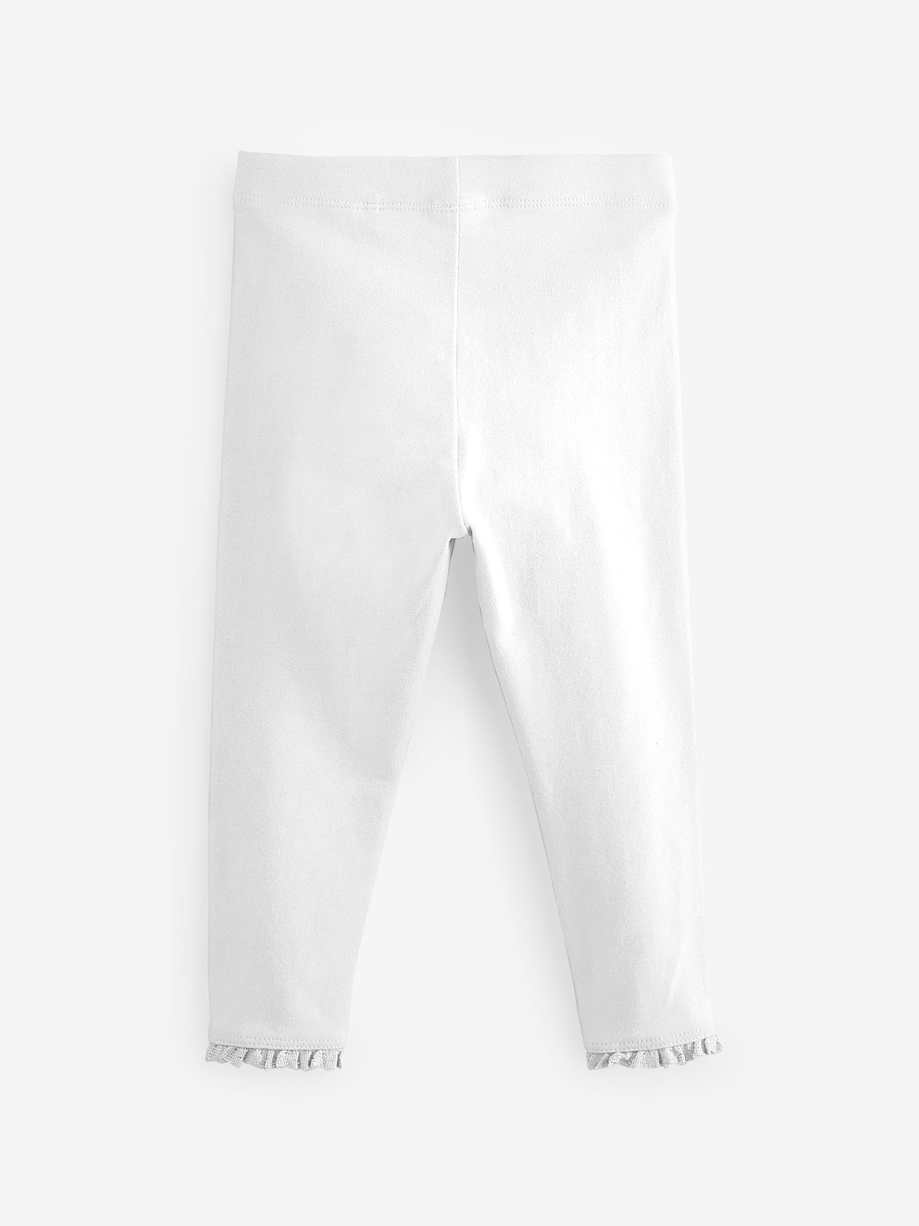 White Lace Trim Leggings (3mths-7yrs) image 2