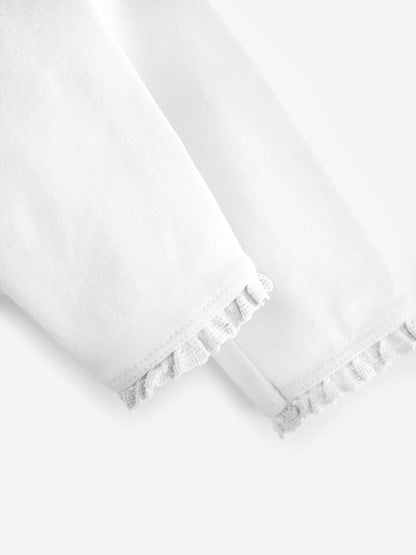 White Lace Trim Leggings (3mths-7yrs) image 3