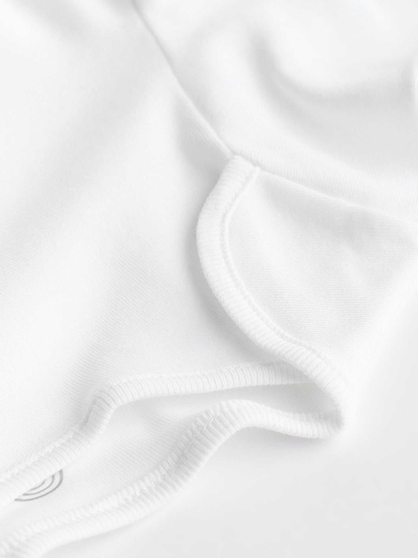 White 5 Pack Essential Baby Long Sleeve Bodysuits image 6