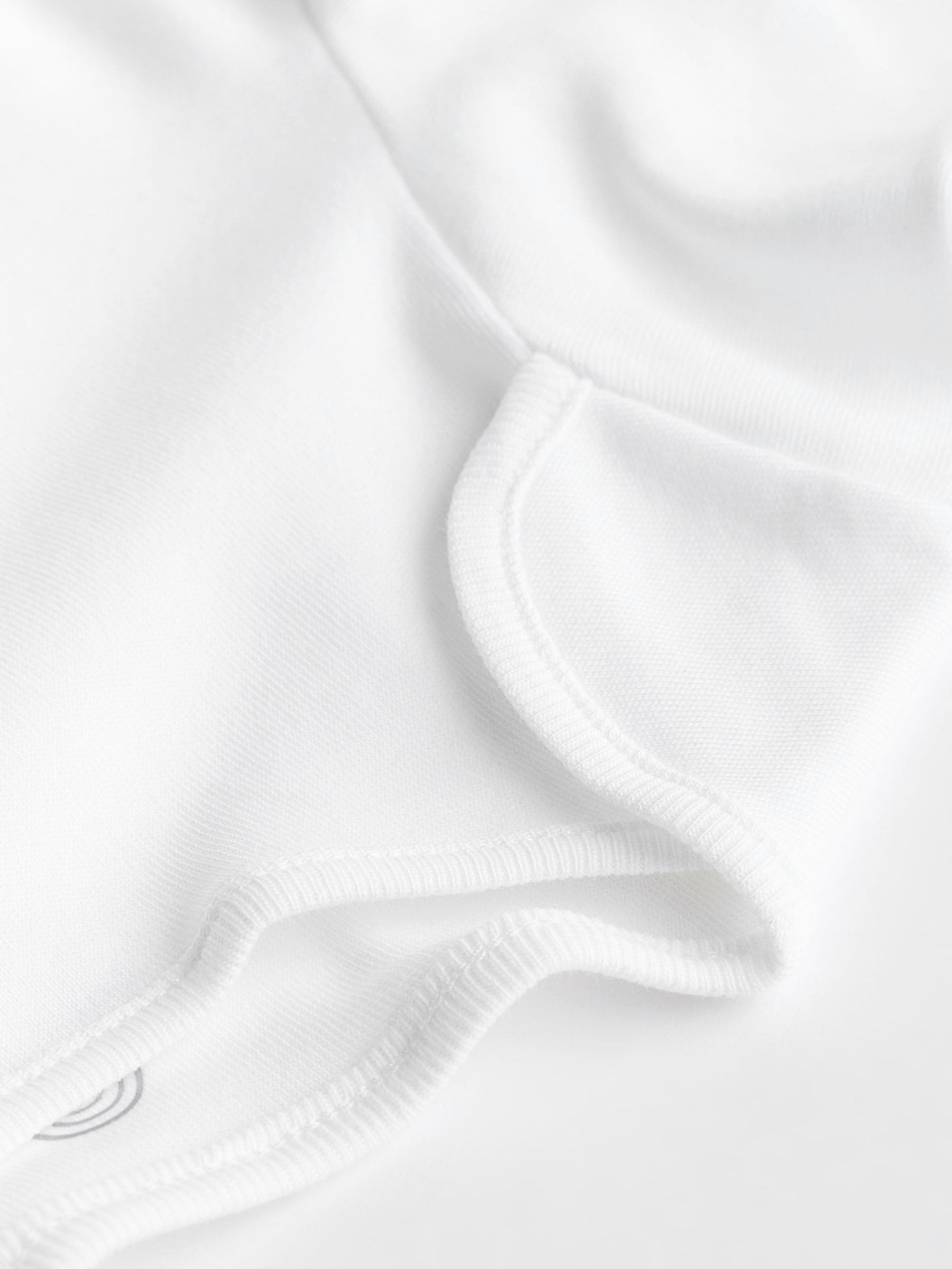 White 5 Pack Essential Baby Long Sleeve Bodysuits image 6